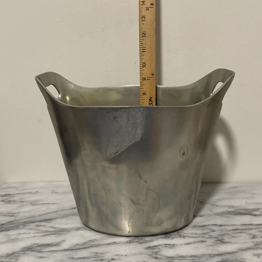 Pottery Barn Barons Silver Ice Bucket wine chiller